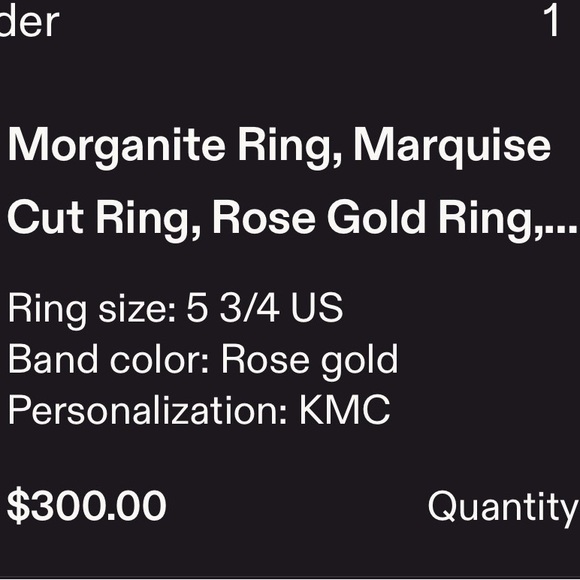 Rose Gold-Tone Marquise Morganite Cluster Sterling Ring - Picture 8 of 8